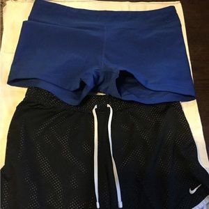 2 pairs NIKE athletic shorts